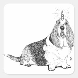 Fred the Bassetcorn Sticker