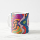 Fred the Cosmic Worm, Abstrakt Art Tasse (Vorderseite Links)