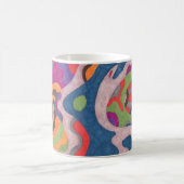 Fred the Cosmic Worm, Abstrakt Art Tasse (Mittel)