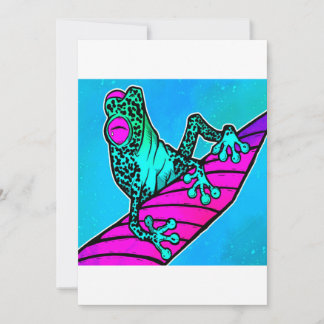 Fred The Frog Cute Wild Animals Lover Perfect Gift Feiertagskarte