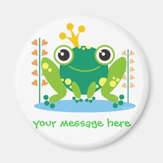 Fred the Froggy Customizable Magnet (Vorne)