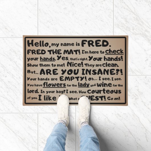 Fred the Mat - The Guest Inspector Fußmatte (Indoor)