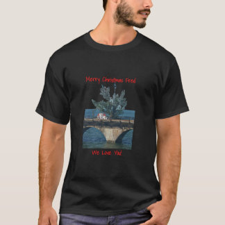 Fred the Tree Frohe Weihnachten Florida Keys 7 Mil T-Shirt