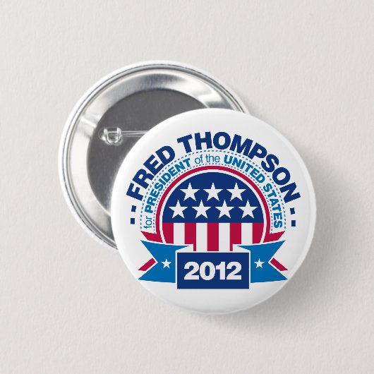 Fred Thompson für Präsidenten 2012 Button (Vorne & Hinten)