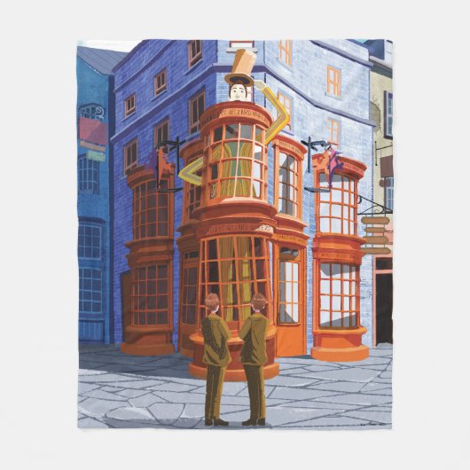Fred und George bei Weasleys Wizard Wheezes Fleecedecke (Vorderseite)
