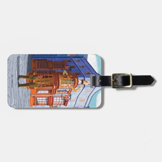 Fred und George bei Weasleys Wizard Wheezes Gepäckanhänger (Vorderseite horizontal)