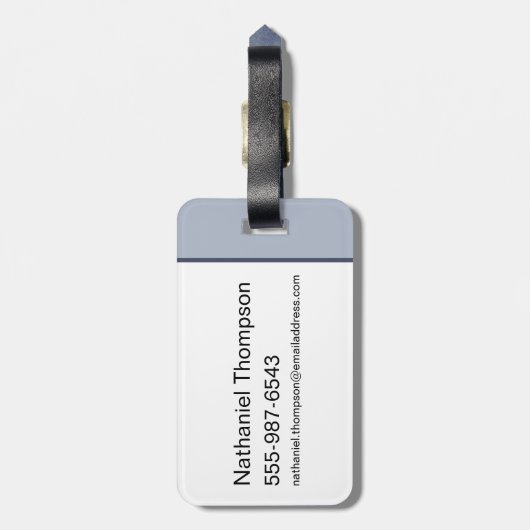 Fred und George bei Weasleys Wizard Wheezes Gepäckanhänger (Rückseite vertikal)