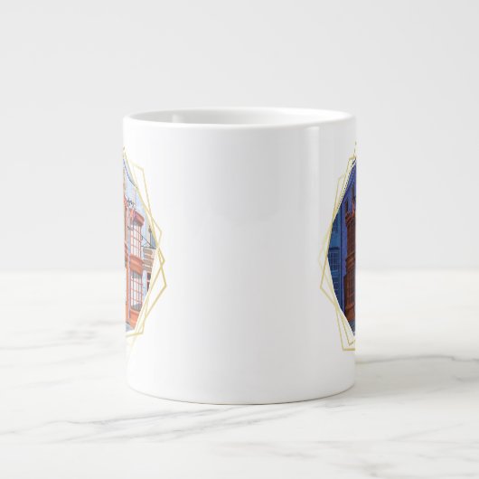 Fred und George bei Weasleys Wizard Wheezes Jumbo-Tasse (Vorderseite)
