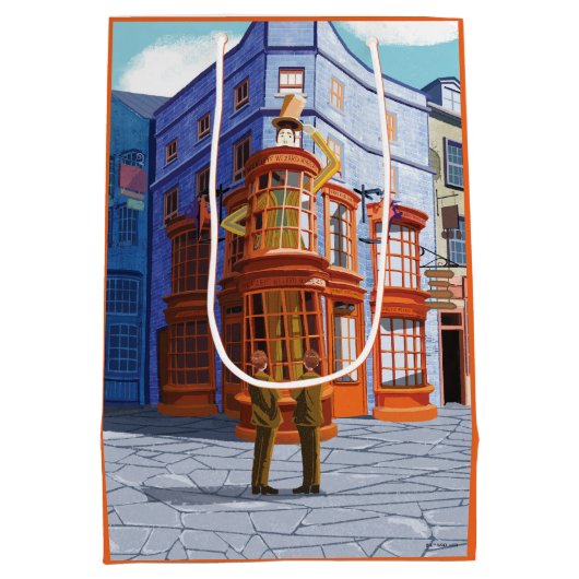 Fred und George bei Weasleys Wizard Wheezes Mittlere Geschenktüte (Rückseite)