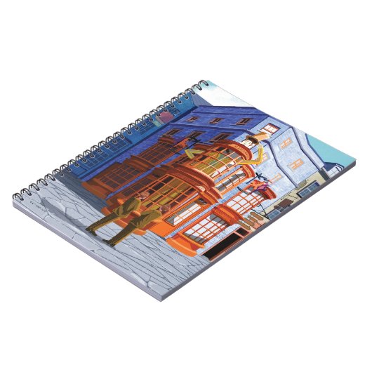 Fred und George bei Weasleys Wizard Wheezes Notizblock (Linke Seite)