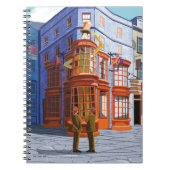 Fred und George bei Weasleys Wizard Wheezes Notizblock (Vorderseite)