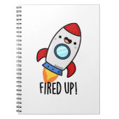 Fred Up Funny Rocket Puff Notizblock (Vorderseite)