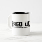 Fred Ut Zweifarbige Tasse (Vorderseite Links)