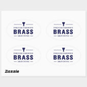 FredBrass-Aufkleber Ovaler Aufkleber (Blatt)