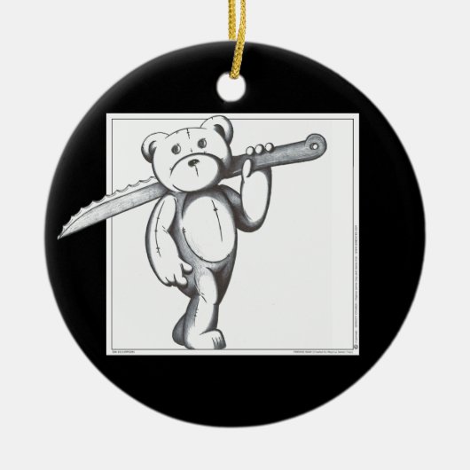 Freddie Bär Keramikornament (Vorne)