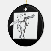 Freddie Bär Keramikornament (Links)