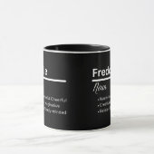Freddie Boy Name Definition Personalized Tasse (Zentrum)