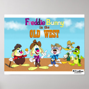 Freddie Bunny im Poster des Wilden Westens