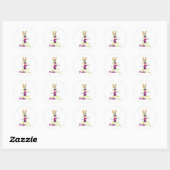 Freddie Bunny Rundum-Aufkleber Runder Aufkleber (Blatt)