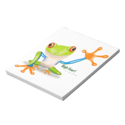 Freddie Frog "High Four" Notizblock (Rotiert)