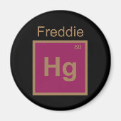 Freddie Hg (Merkur) Element Pun Magnet (Vorne)