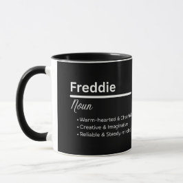Freddie Jungen Name Definition Personalisiert Tasse