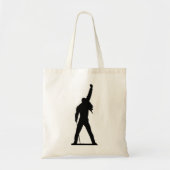 Freddie Mercury Silhouette-Tasche Tragetasche (Vorne)
