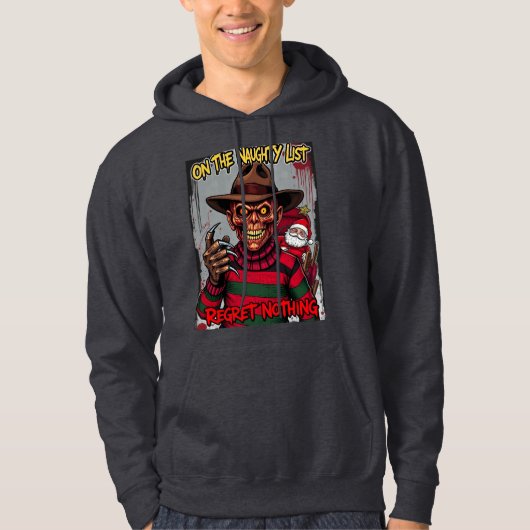 Freddy auf der unartigen Liste Hoodie (Vorderseite)