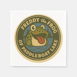 Freddy der Frosch vom Paddleboat-See Servietten