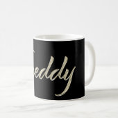 Freddy Name whitegold Tasse Teetasse Kaffeetasse (VorderseiteRechts)
