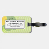 Freddy the Frog Customizable Luggage Tag Gepäckanhänger (Rückseite horizontal)