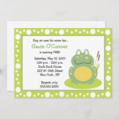Freddy the Frog Froggy Einladungen zum Geburtstag  (Vorne/Hinten)