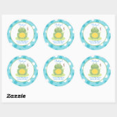 Freddy the Frog Round Gevor Sticker (Blatt)