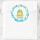Freddy the Frog Round Gevor Sticker (Tasche)