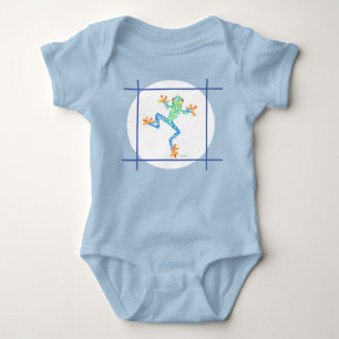 Freddy the Frosch One Piece Baby Bodysuit Strampler
