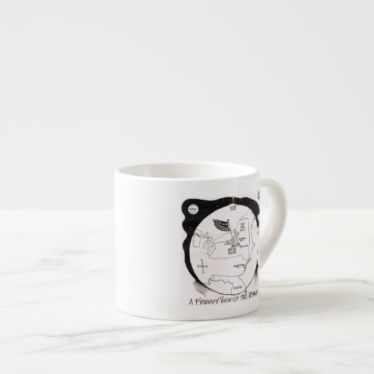 Freddy the Pig Espresso Tasse (Vorderseite Rechts)