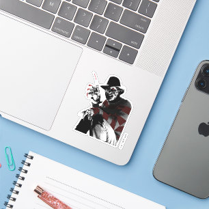 Freddy vs. Jason   Freddy Seeing Red Aufkleber