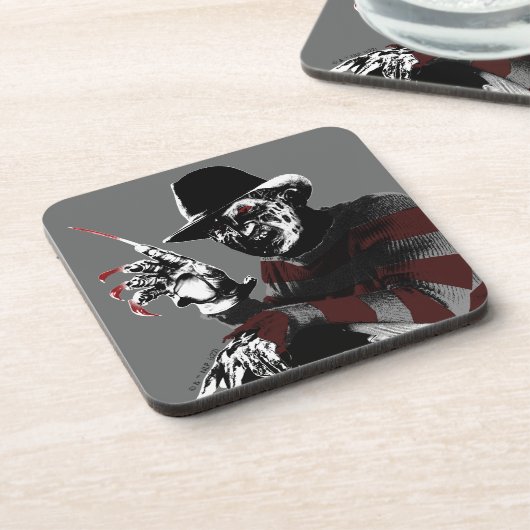 Freddy vs. Jason | Freddy Seeing Red Getränkeuntersetzer (Linke Seite)