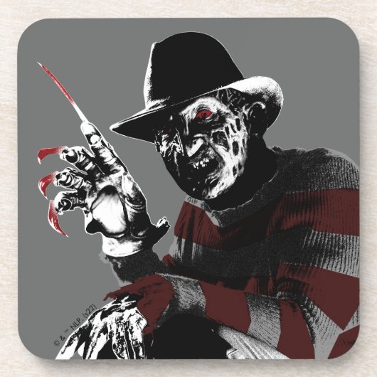 Freddy vs. Jason | Freddy Seeing Red Getränkeuntersetzer (Vorderseite)