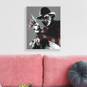 Freddy vs. Jason | Freddy Seeing Red Leinwanddruck (Insitu (Wohnzimmer))