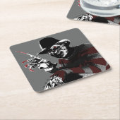 Freddy vs. Jason | Freddy Seeing Red Rechteckiger Pappuntersetzer (angewinkelt)