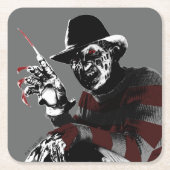 Freddy vs. Jason | Freddy Seeing Red Rechteckiger Pappuntersetzer (Vorderseite)