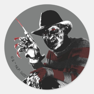 Freddy vs. Jason   Freddy Seeing Red Runder Aufkleber