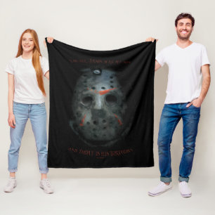 Freddy vs. Jason   Jason Mask Zitat Fleecedecke