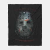 Freddy vs. Jason | Jason Mask Zitat Fleecedecke (Vorderseite)