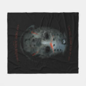 Freddy vs. Jason | Jason Mask Zitat Fleecedecke (Vorderseite (Horizontal))