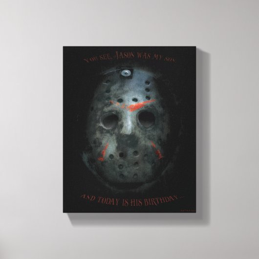 Freddy vs. Jason | Jason Mask Zitat Leinwanddruck (Vorderseite)