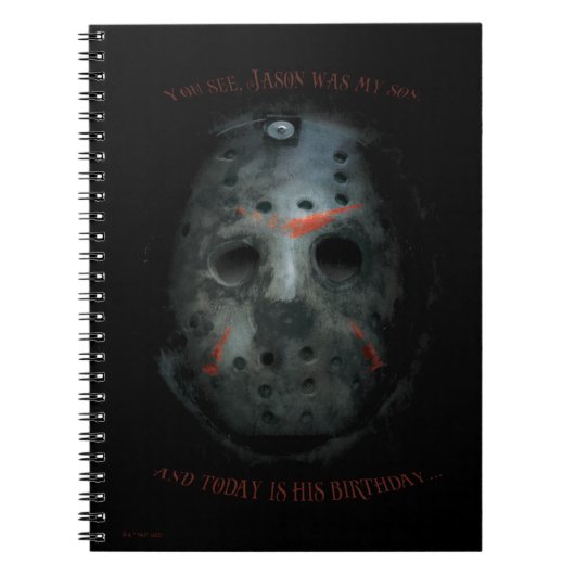 Freddy vs. Jason | Jason Mask Zitat Notizblock (Vorderseite)