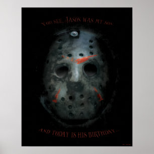 Freddy vs. Jason   Jason Mask Zitat Poster