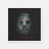 Freddy vs. Jason | Jason Mask Zitat Serviette (Vorderseite)